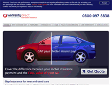 Tablet Screenshot of gapcoverinsurance.co.uk